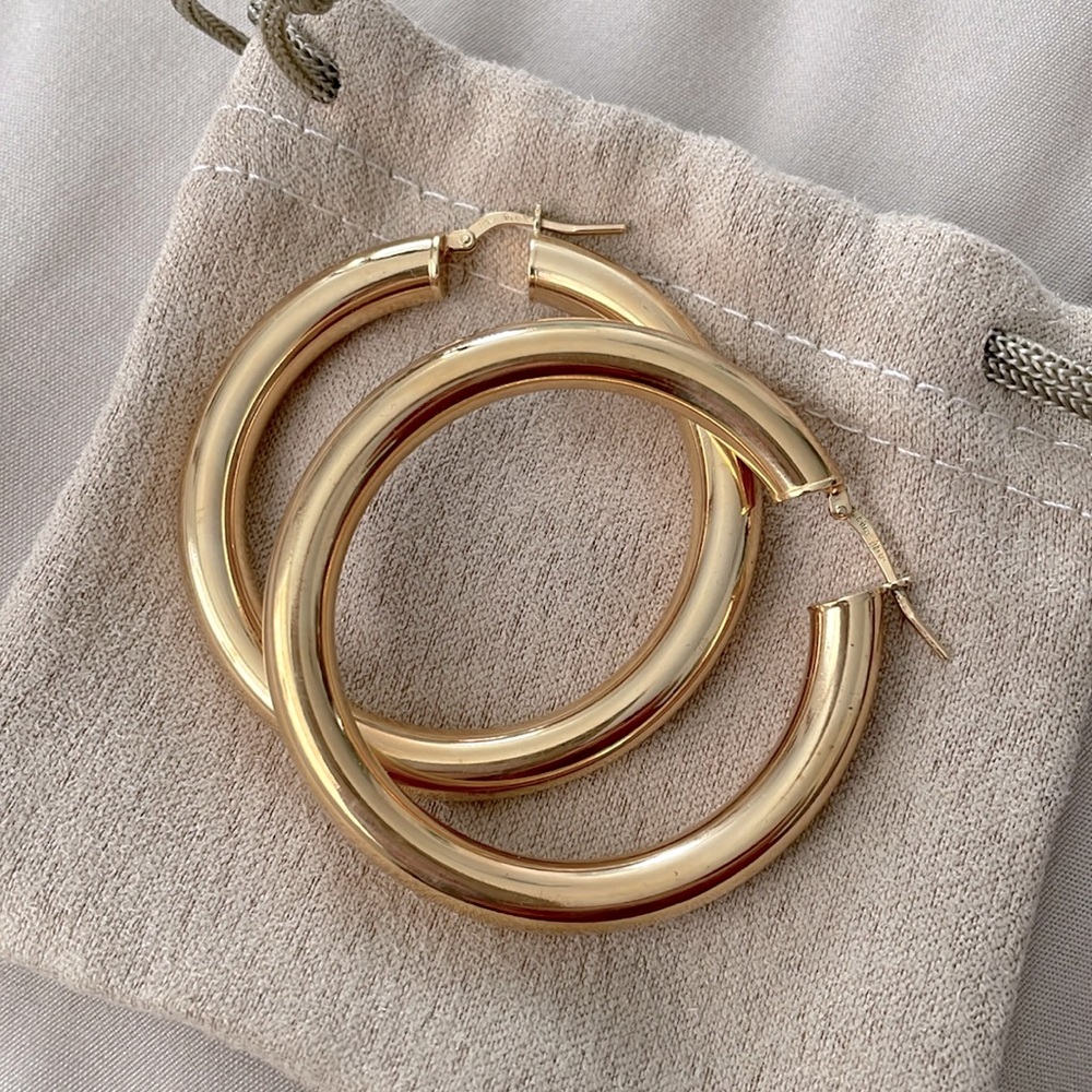 Italy 18k GP earrings